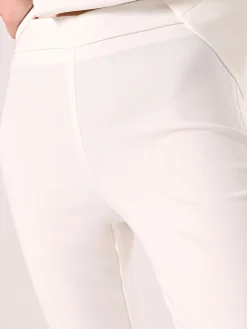 PANTALONI MID FLARED IN TESSUTO TECNICO BIANCO