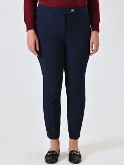 PANTALONI SKINNY CURVY BLU