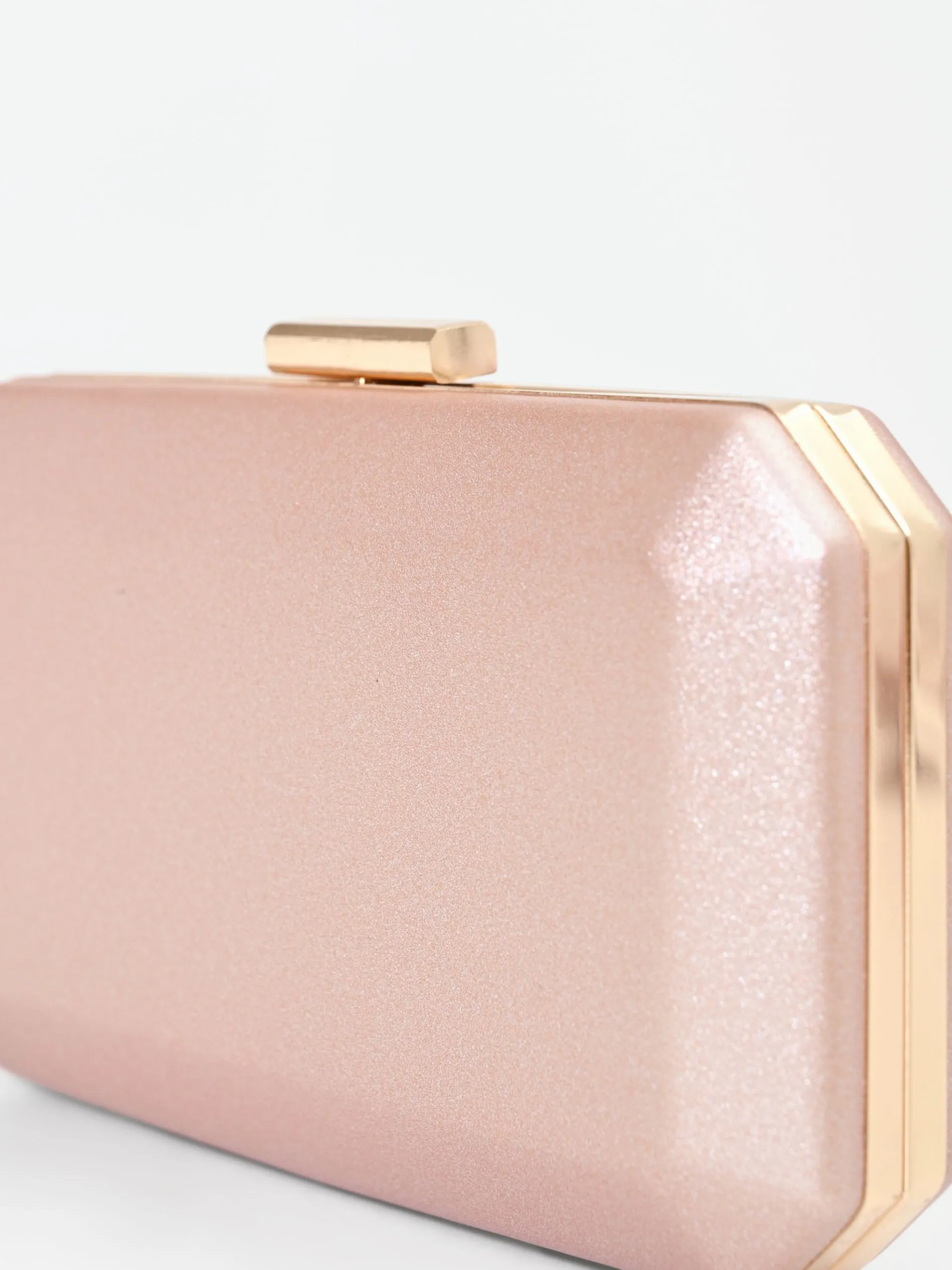 POCHETTE ROSA CON FINITURA SCINTILLANTE