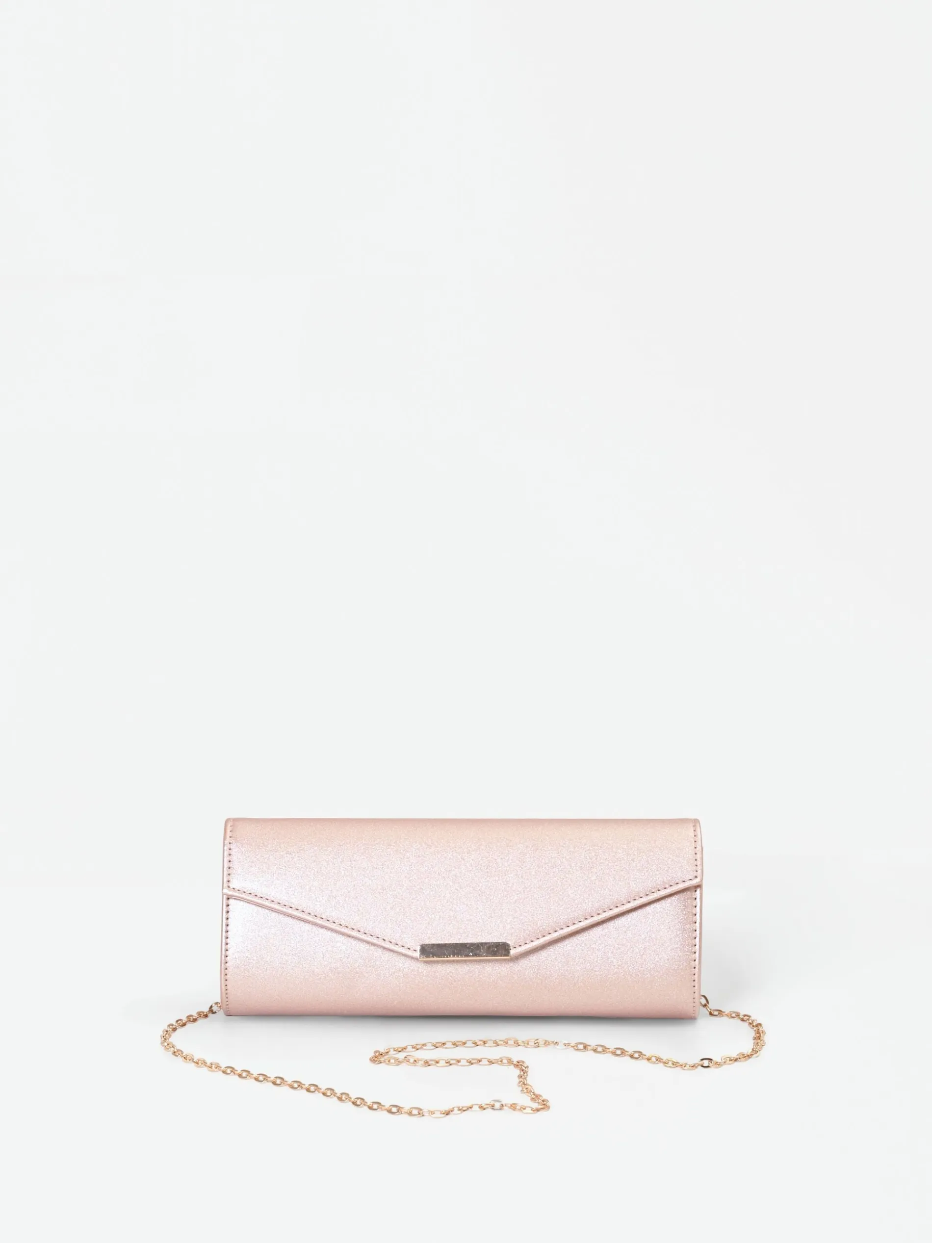 POCHETTE ROSA CON TEXTURE GLITTERATA