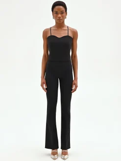 TOP BUSTIER NERO CON DOPPIE SPALLINE