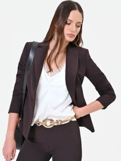 TOP PANNA IN RASO CON PIZZO