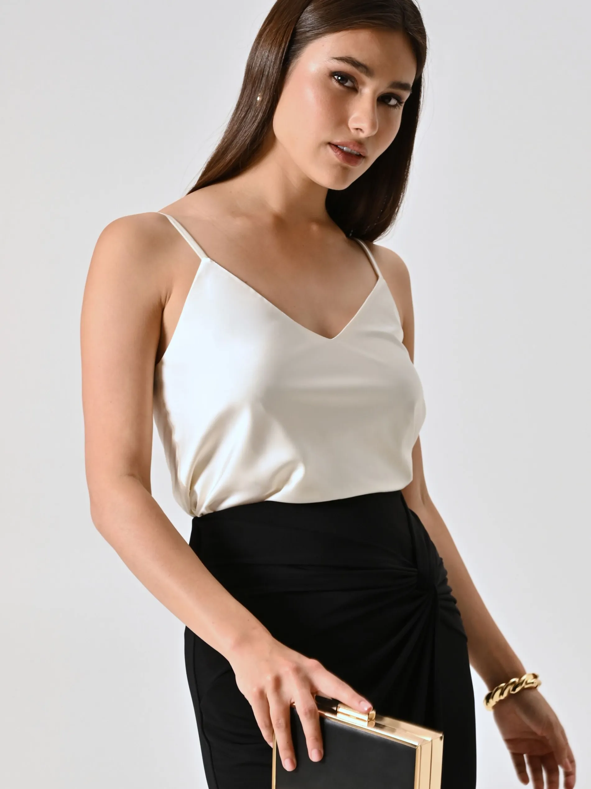 TOP SPALLINE SOTTILI BIANCO