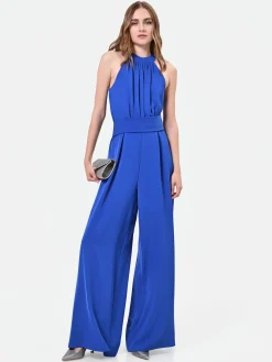 TUTA BLU CINA CON SCOLLO ALL'AMERICANA