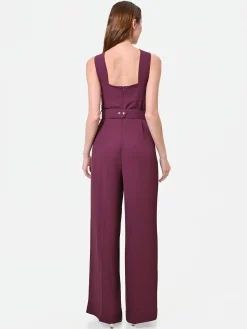 TUTA BORDEAUX CON MAXI FIOCCO AL COLLO
