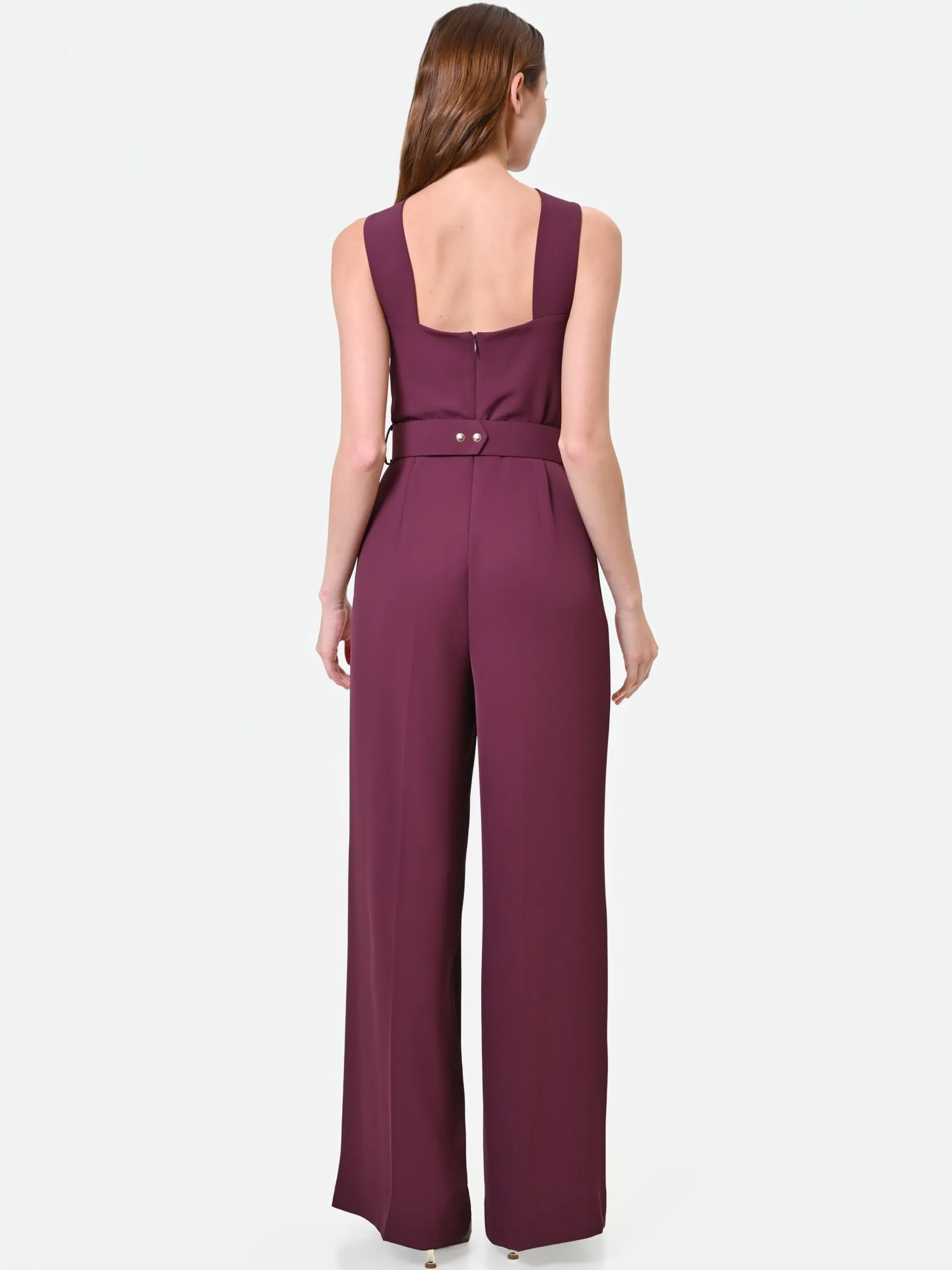 TUTA BORDEAUX CON MAXI FIOCCO AL COLLO