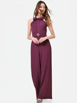 TUTA BORDEAUX CON MAXI FIOCCO AL COLLO
