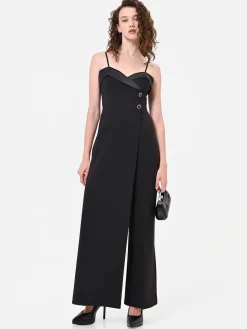 TUTA BUSTIER NERA CON REVER LUCIDO