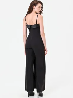 TUTA BUSTIER NERA CON REVER LUCIDO