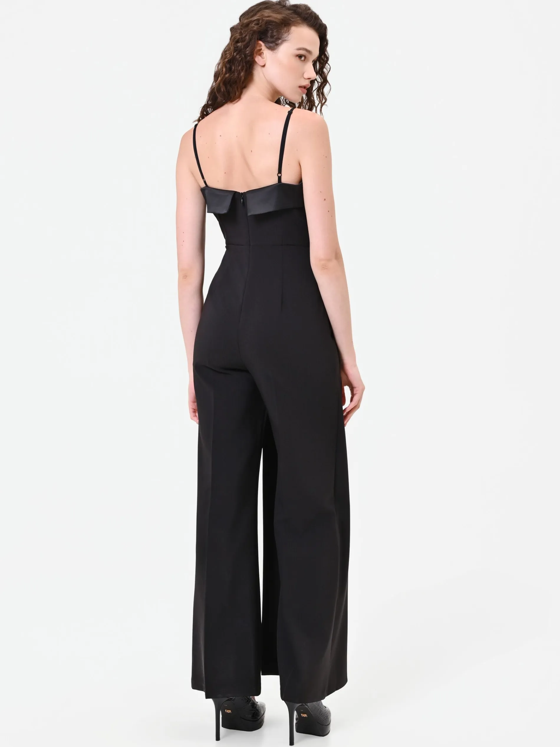 TUTA BUSTIER NERA CON REVER LUCIDO