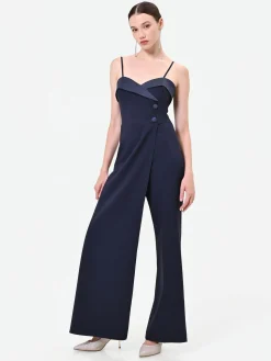 TUTA LUNGA BLU NAVY CON CORPETTO BUSTIER