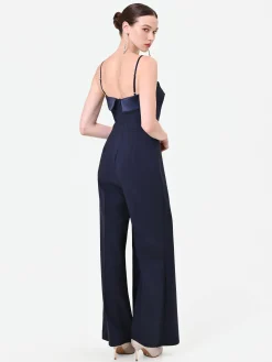 TUTA LUNGA BLU NAVY CON CORPETTO BUSTIER