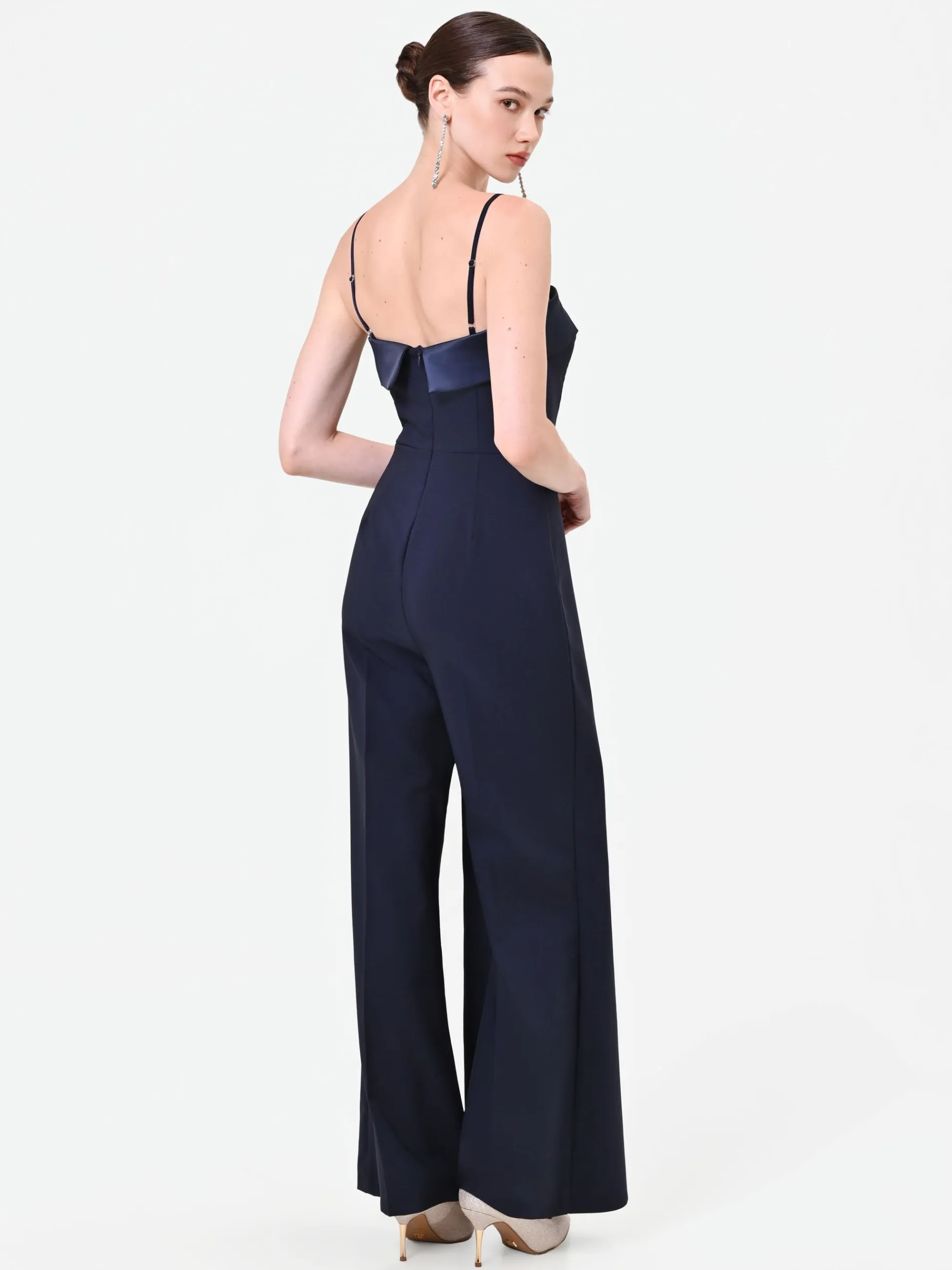 TUTA LUNGA BLU NAVY CON CORPETTO BUSTIER