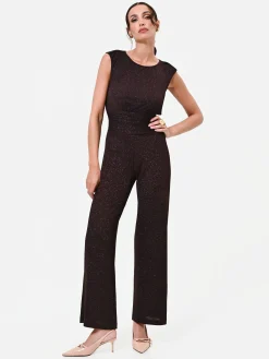 TUTA MORO MARRONE CON PANTALONE A PALAZZO