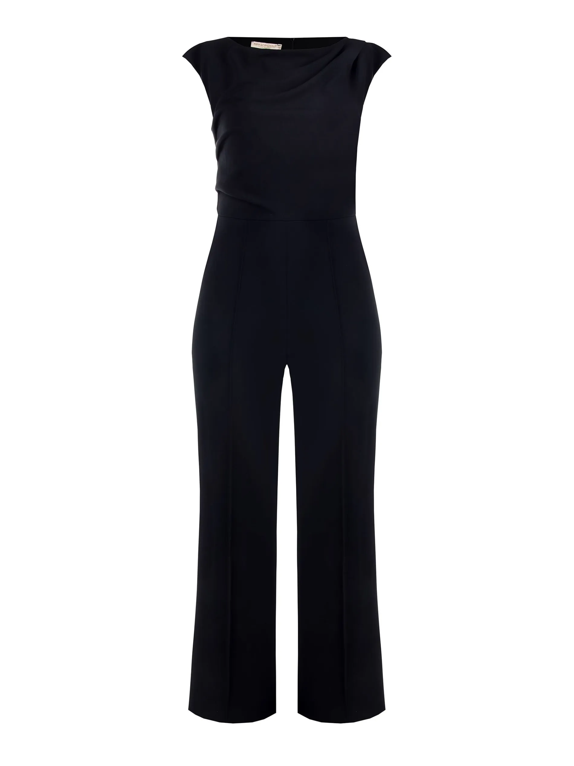 TUTA NERA CURVY CON SCOLLO ASIMMETRICO